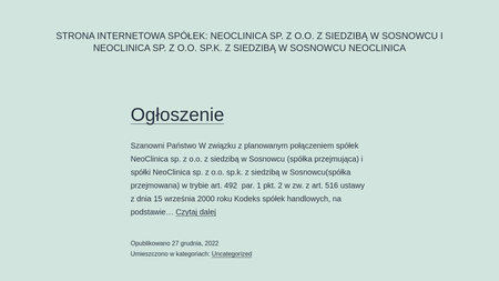 Neoclinica Sp. z o.o.