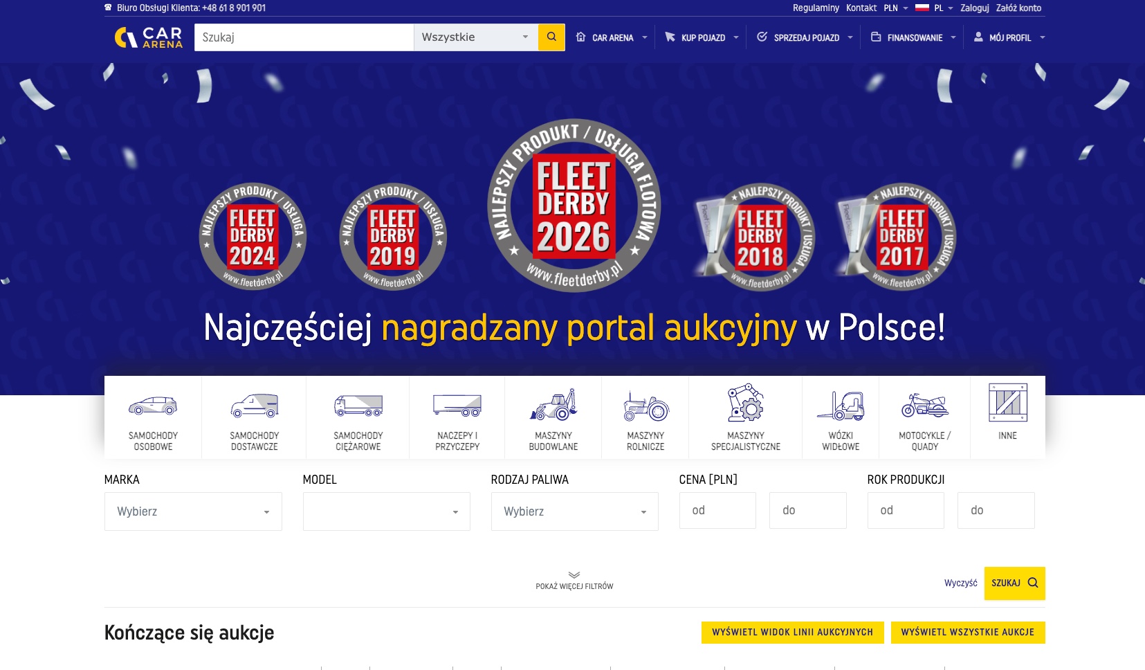 Aukcje samochodów CarArena.pl